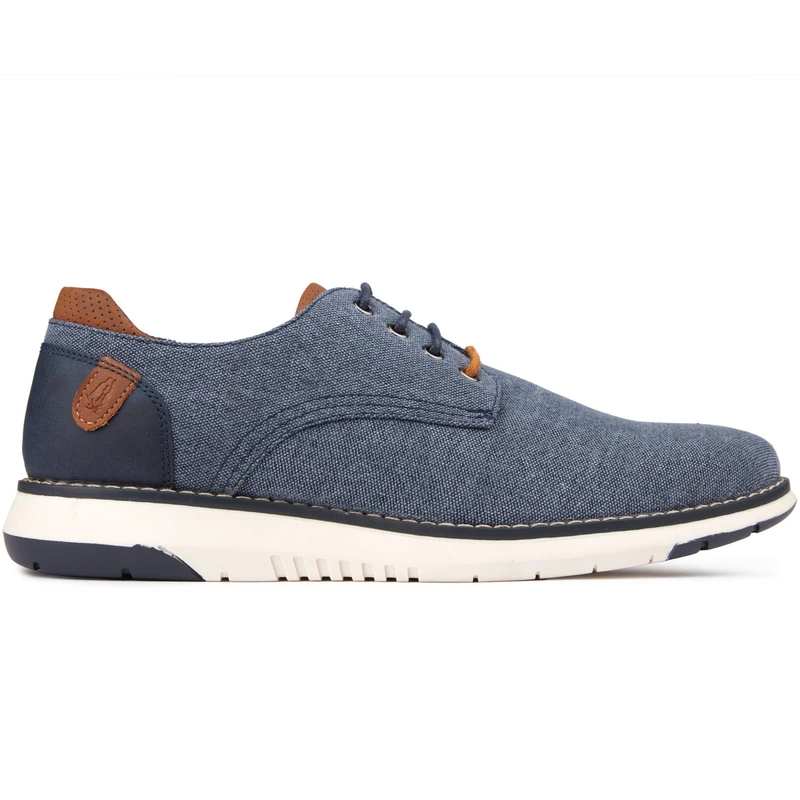 Hush Puppies Male Bruce Lace Up Shoe, Navy, 11