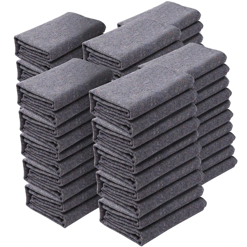 VEVOR Moving Blankets, 72" x 54", 21 lbs/dz Weight, 24 Packs, Professional Recycled Cotton Packing Blanket, Large Heavy Duty Shipping Mover Pads Perfect for Protecting Furniture, Floors, Appliances
