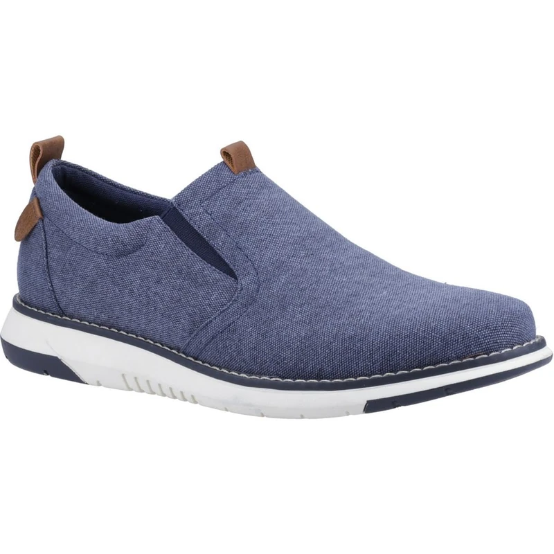 Hush Puppies Male Benny Slip On Shoe, Navy, 8