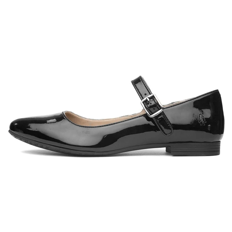 Hush Puppies Female Melissa Strap Leather, Black, 5
