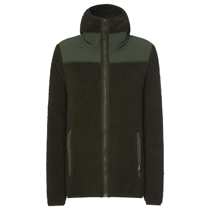 Rock Experience REWC02741-1642 SAVOONGA HOODIE FZ WOMAN FLEECE Sweatshirt Women's KOMBU GREEN XXL