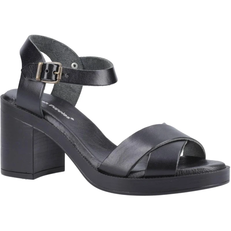 Hush Puppies Female Georgia Sandal, Black, 3 - Image 1