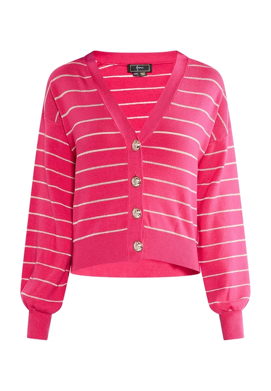 NAEMI Women's Cardigan Sweater, Pink, M/L