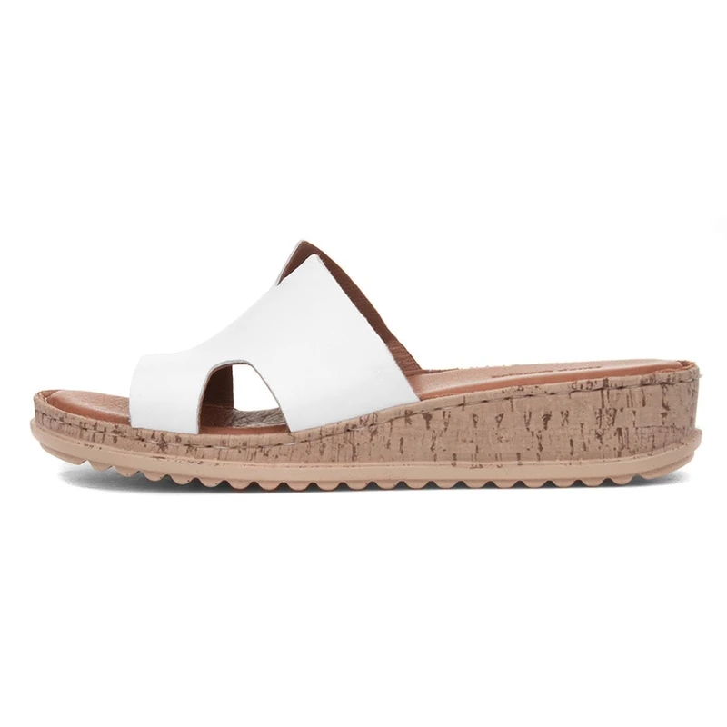 Hush Puppies Female Eloise Mule Sandal, White, 5