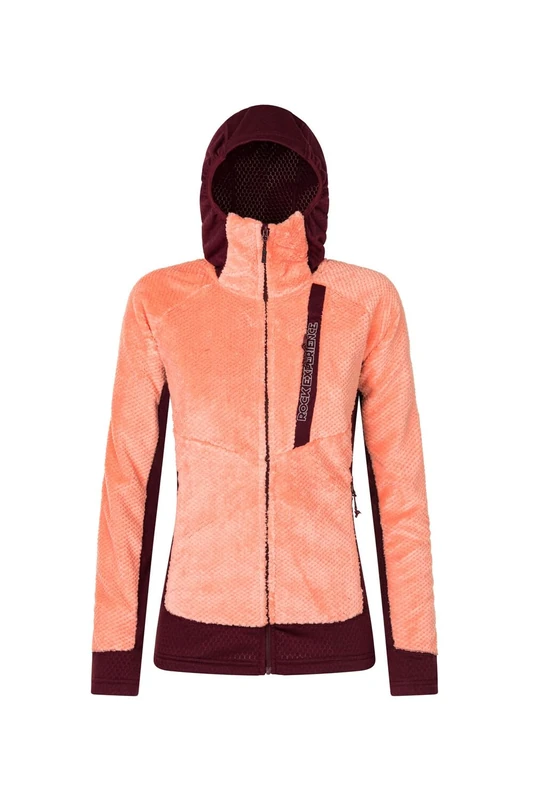 Rock Experience REWC02621-C959 BLIZZARD TECH HOODIE WOMAN FLEECE Sweatshirt Women's 0711 DESERT FLOWER+1013 WINDSOR WINE S