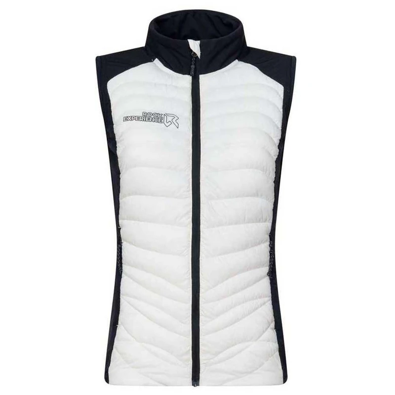 Rock Experience REWV00651-C340 TEQUILA HYBRID WOMAN VEST Sports vest Women's 0006 MARSHMALLOW+0208 CAVIAR M