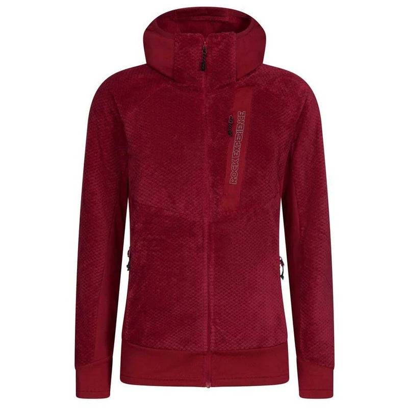 Rock Experience REWC02621-2000 BLIZZARD TECH HOODIE WOMAN FLEECE Sweatshirt Women's CHERRIES JUBILEE M