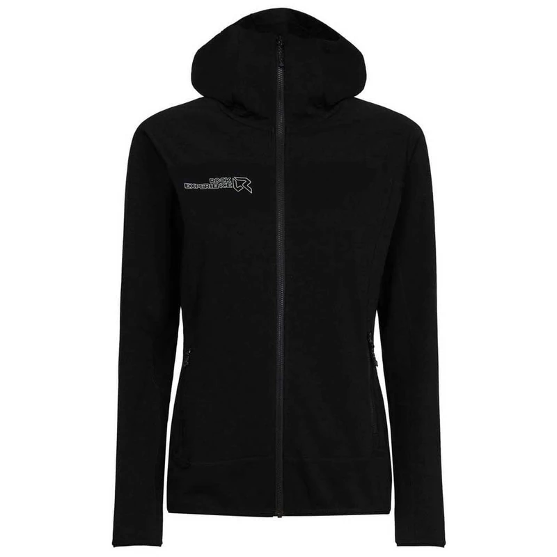 Rock Experience REWC02711-0208 DIADEM 2.0 HOODIE FZ WOMAN FLEECE Sweatshirt Women's CAVIAR L