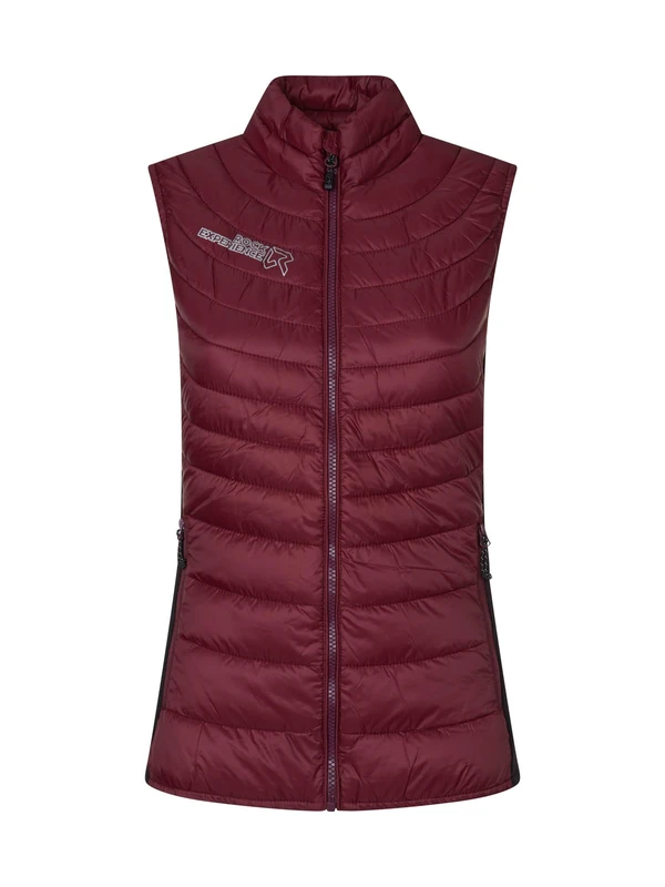 Rock Experience REWV00751-C962 FORTUNE HYBRID WOMAN VEST Jacket Women's 1013 WINDSOR WINE+0208 CAVIAR XS - Image 1
