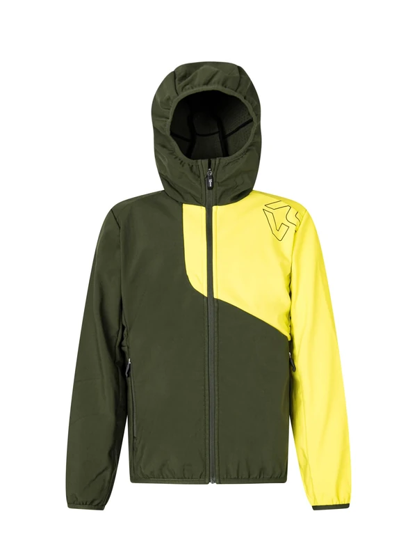 Rock Experience REJJ01251-C958 OLD CROW SOFTSHELL JUNIOR JACKET Jacket Unisex 1642 KOMBU GREEN+1809 SULPHUR SPRING 12/152