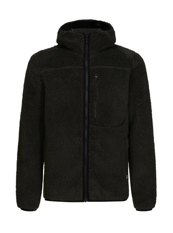 Rock Experience REMC02711-Z433 RE.POINT HOPE HOODIE MAN FLEECE Sweatshirt Men's 1642 KOMBU GREEN+0208 CAVIAR M