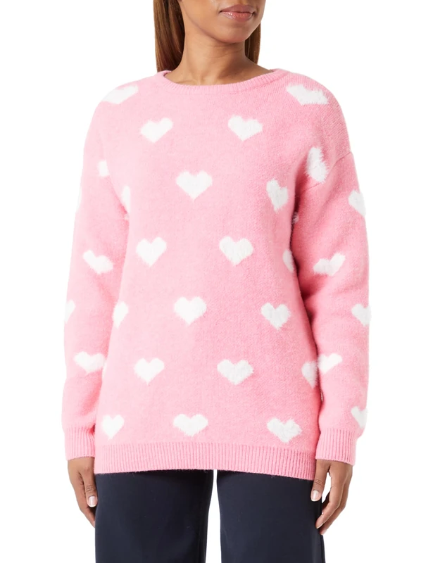 UCY Women's Knitted Jumper, Pink, XS/S