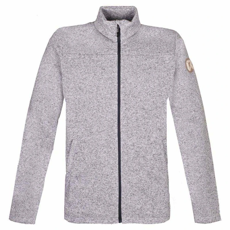 Rock Experience REMC02112-O014 BERNA M. MOCK NECK FZ MAN FLEECE Sweatshirt Men's GREY MELANGE 3XL