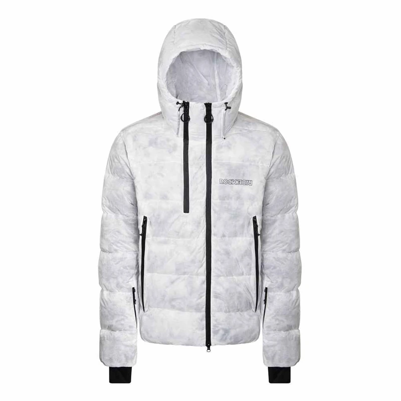 Rock Experience REMJ11701-Z269 GOLDSTREAM PADDED MAN JACKET Jacket Men's 0006 MARSHMALLOW + 0208 CAVIAR L - Image 1