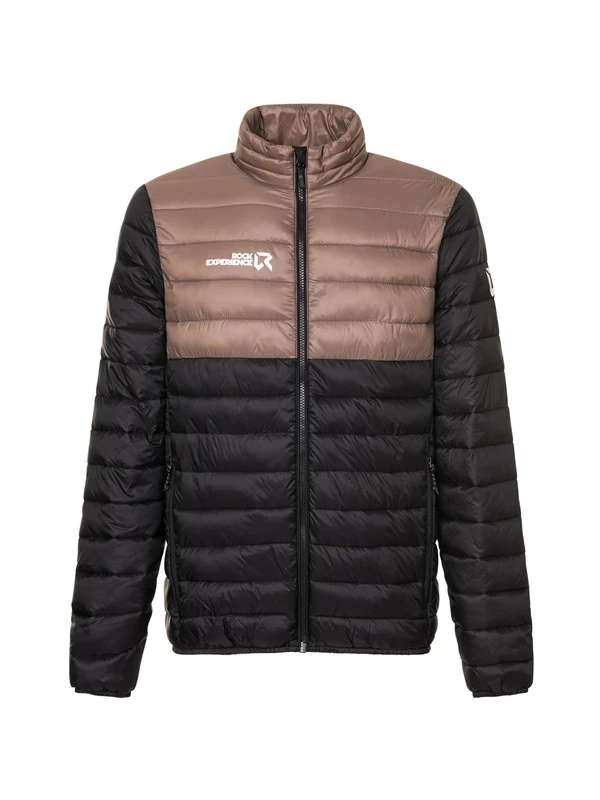 Rock Experience REMJ08832-C955 FORTUNE PADDED MAN JACKET Jacket Men's 0208 CAVIAR+0274 DEEP TAUPE M