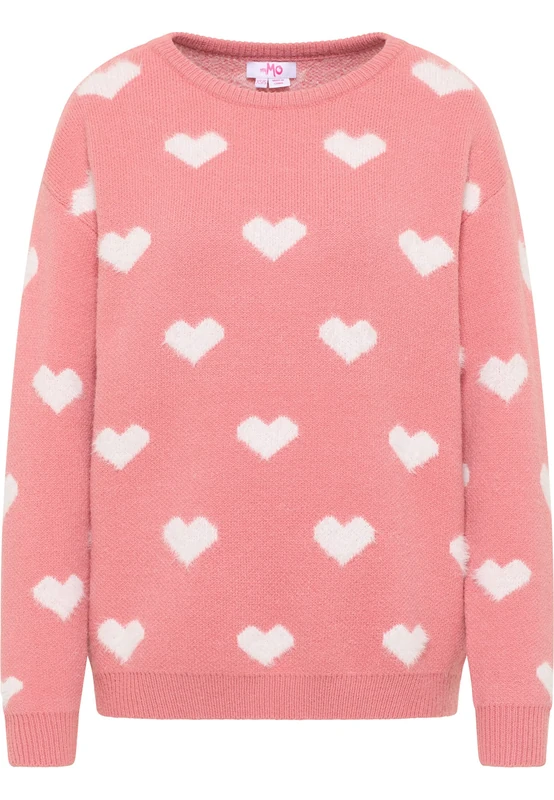UCY Women's Knitted Jumper, Peach, M/L