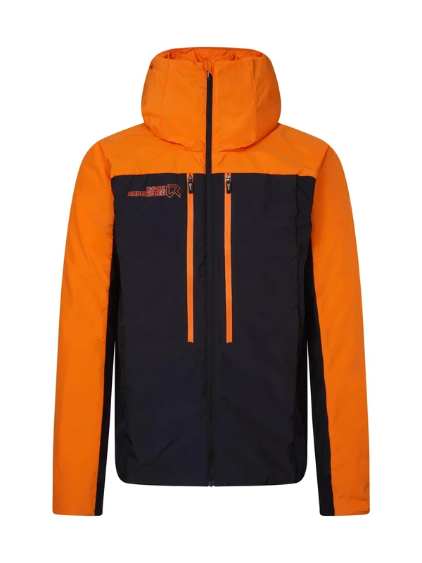Rock Experience REMJ11111-C950 ELIM PADDED MAN JACKET Jacket Men's 0615 PERSIMMON ORANGE+0208 CAVIAR L
