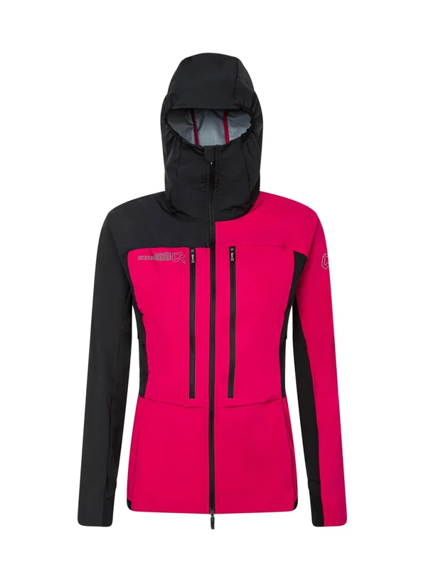 Rock Experience REWJ06651-C816 INUIT TECH SOFTSHELL WOMAN JACKET Jacket Women's 2000 CHERRIES JUBILEE+0208 CAVIAR XXL