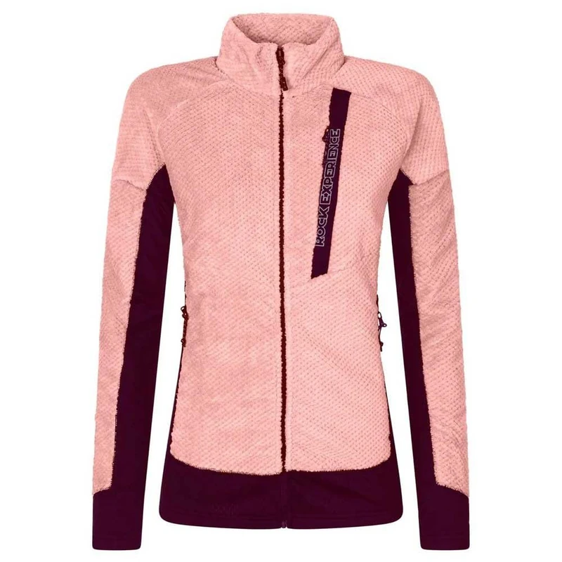 Rock Experience REWC02841-C959 BLIZZARD TECH MOCK NECK WOMAN FLEECE Sweatshirt Women's 0711 DESERT FLOWER+1013 WINDSOR WINE M