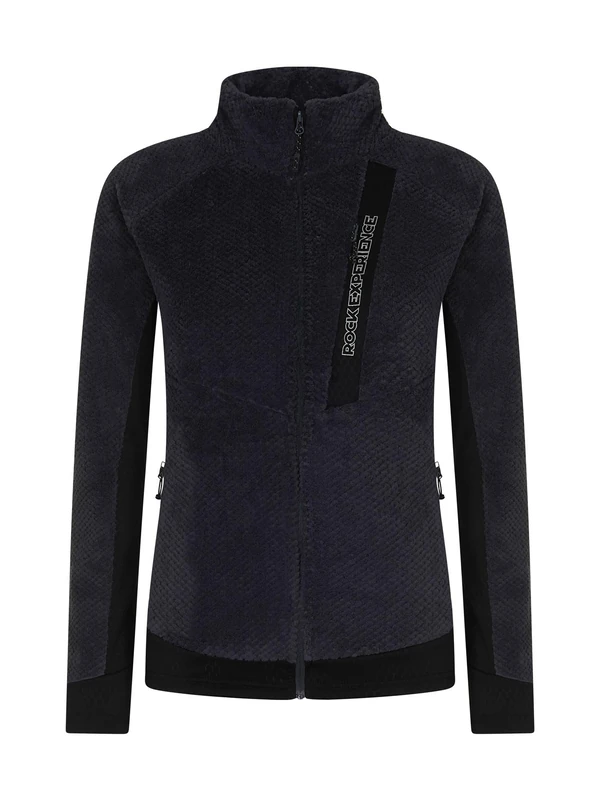 Rock Experience REWC02841-C344 BLIZZARD TECH MOCK NECK WOMAN FLEECE Sweatshirt Women's 1323 EBONY+0208 CAVIAR M
