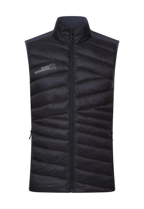 Rock Experience REMV01521-C289 LANCELOT HYBRID MAN VEST Jacket Men's 0208 CAVIAR+1323 EBONY M