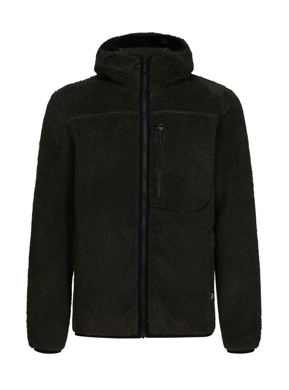 Rock Experience REMC02711-Z433 RE.POINT HOPE HOODIE MAN FLEECE Sweatshirt Men's 1642 KOMBU GREEN+0208 CAVIAR 3XL