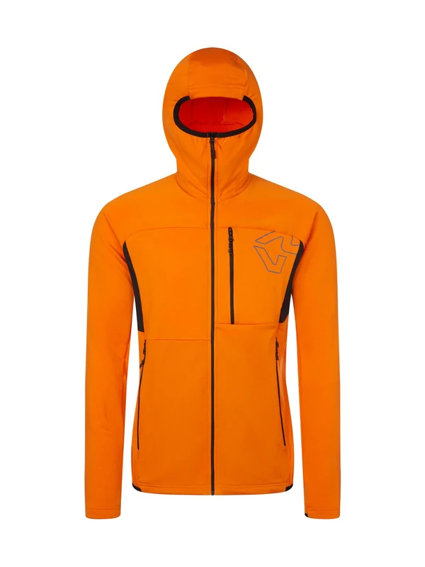 Rock Experience REMC02351-Z441 ARCTIC CIRCLE MAN FLEECE Sweatshirt Men's 0615 PERSIMMOM ORANGE+0208 CAVIAR M