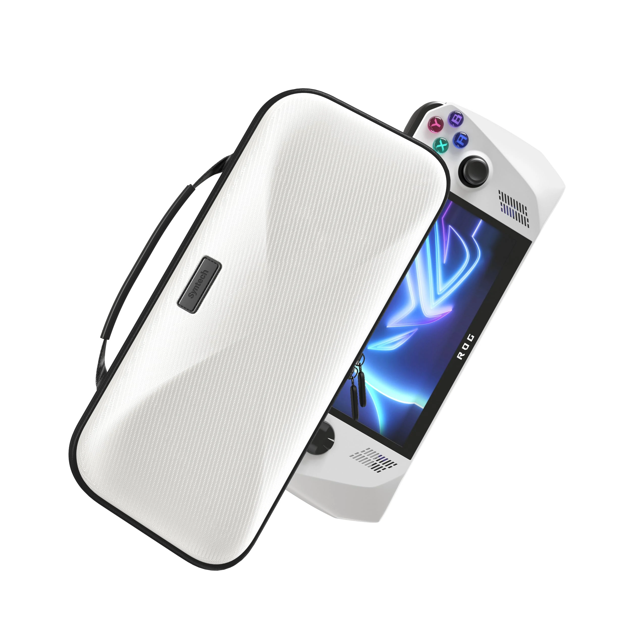 Syntech Hard Carrying Case Compatible with ASUS ROG Ally/ ROG Ally X Console & Accessories, Portable Travel Handheld Case for Storage and Stand, EVA Shockproof Protective Carry Bag with Large Capacity