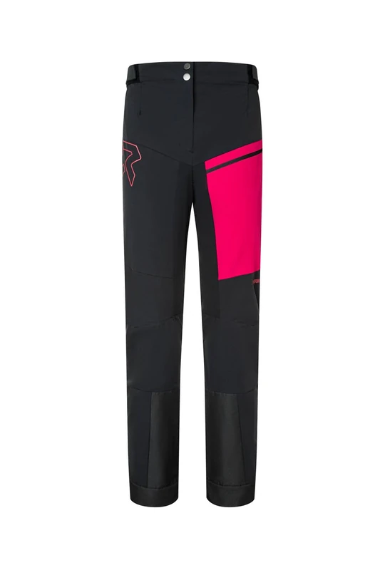Rock Experience REWP04631-C774 Inuit TECH Softshell Woman Pant Pants Women's 0208 Caviar+2000 Cherries Jubilee L