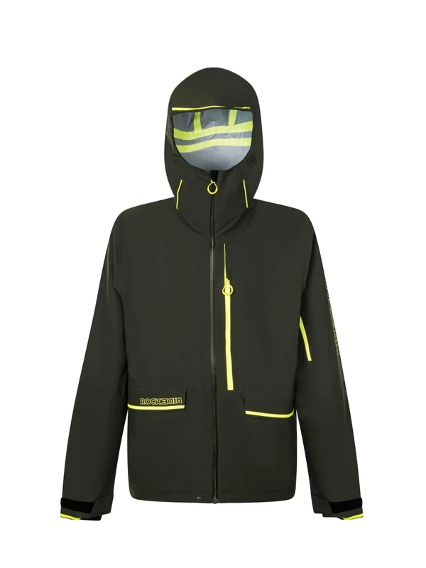 Rock Experience REMJ11131-Z435 ROCKMANTIC MAN JACKET Jacket Men's 1642 KOMBU GREEN+2134 SAFETY YELLOW S