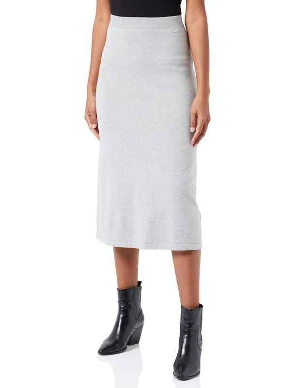 baradello Women's Skirt, Grey Melange, M-L