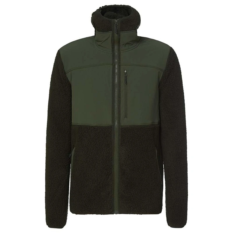 Rock Experience REMC02801-1642 SAVOONGA HOODIE FZ MAN FLEECE Sweatshirt Men's KOMBU GREEN XXL