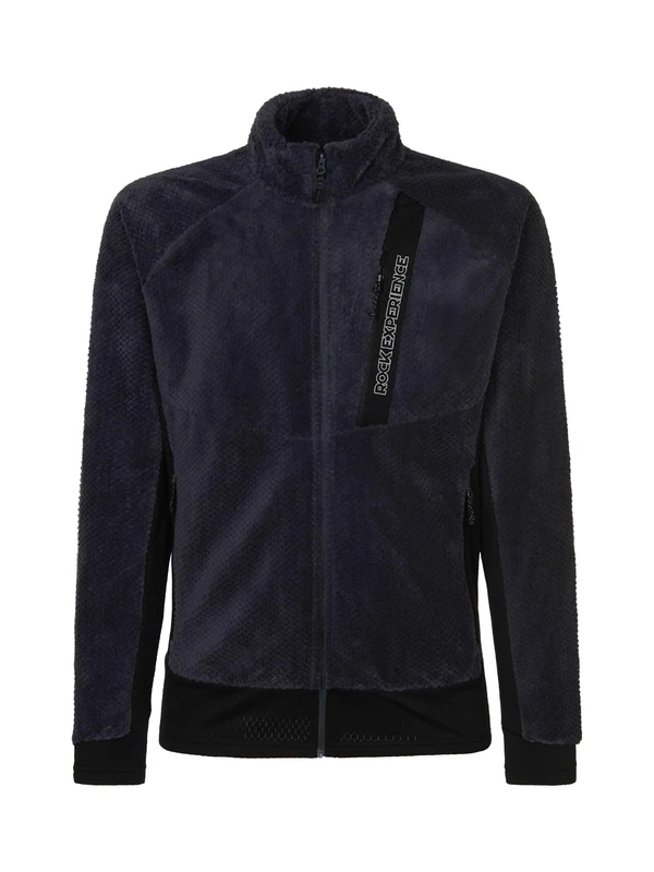 Rock Experience REMC02891-C344 BLIZZARD TECH MOCK NECK MAN FLEECE Sweatshirt Men's 1323 EBONY+0208 CAVIAR 3XL
