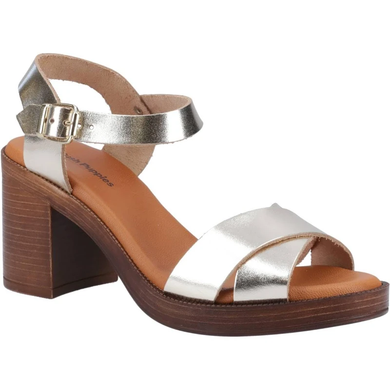 Hush Puppies Female Georgia Sandal - Gold - Size 3