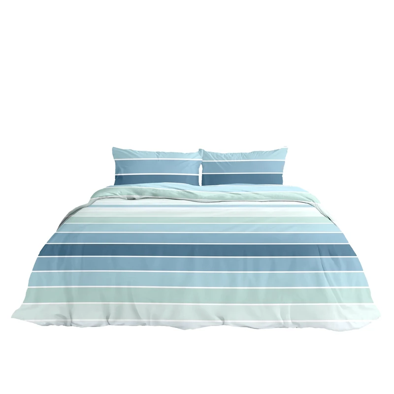 Ruggeri - Duvet Cover Set - Double - Made in Italy - 100% Pure Cotton (Stripes) - Image 1
