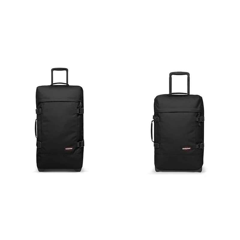 EASTPAK TRANVERZ S Suitcase, 51 x 32.5 x 23 cm, 42 L - Black (Black) & TRANVERZ M Suitcase, 67 x 35.5 x 30 cm, 78 L - Black (Black)