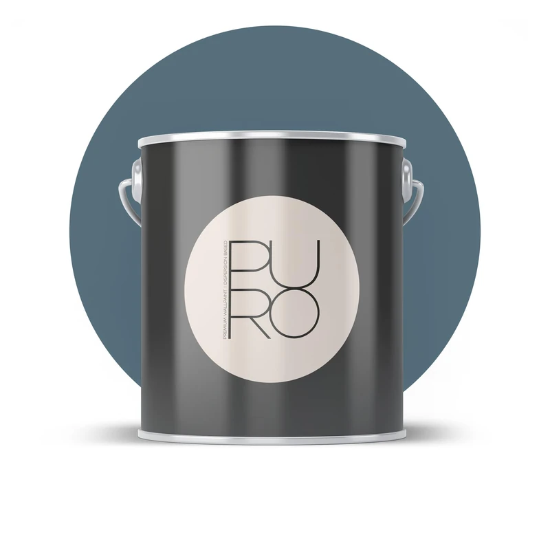 Livingwalls PURO Premium Wall Paint c3012 - Painter's Paint with Very High Coverage - Matte High-Quality Interior Paint in Blue, Green - 2.5 L