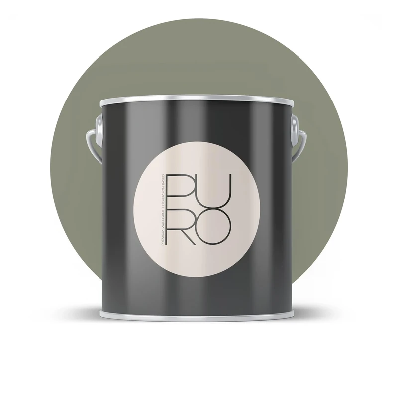 Livingwalls PURO Premium Wall Paint c7006 - Painter's Paint with Very High Coverage - Matte High-Quality Interior Paint in Grey, Green - 5 L