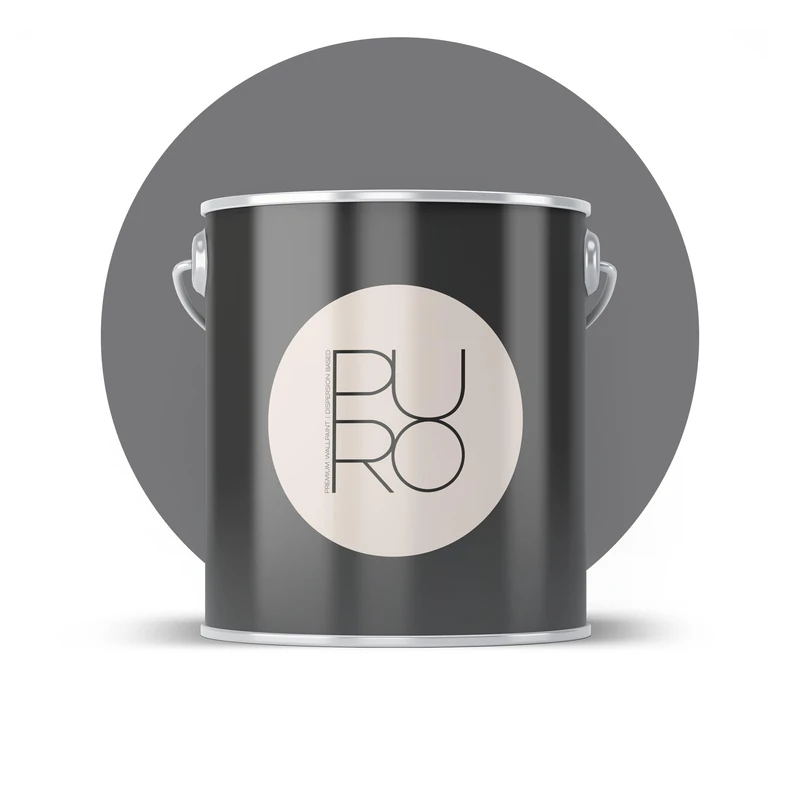 Livingwalls PURO Premium Wall Paint c1006 - Painter's Paint with Very High Coverage - Matte High-Quality Interior Paint in Grey - 2.5 L - Image 1
