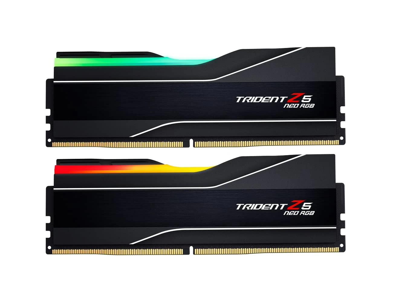 G.SKILL Trident Z5 Neo RGB Series (AMD Expo) DDR5 RAM 48GB (2x24GB) 6400MT/s CL32-39-39-102 1.35V Desktop Computer Memory UDIMM - Matte Black (F5-6400J3239F24GX2-TZ5NR)