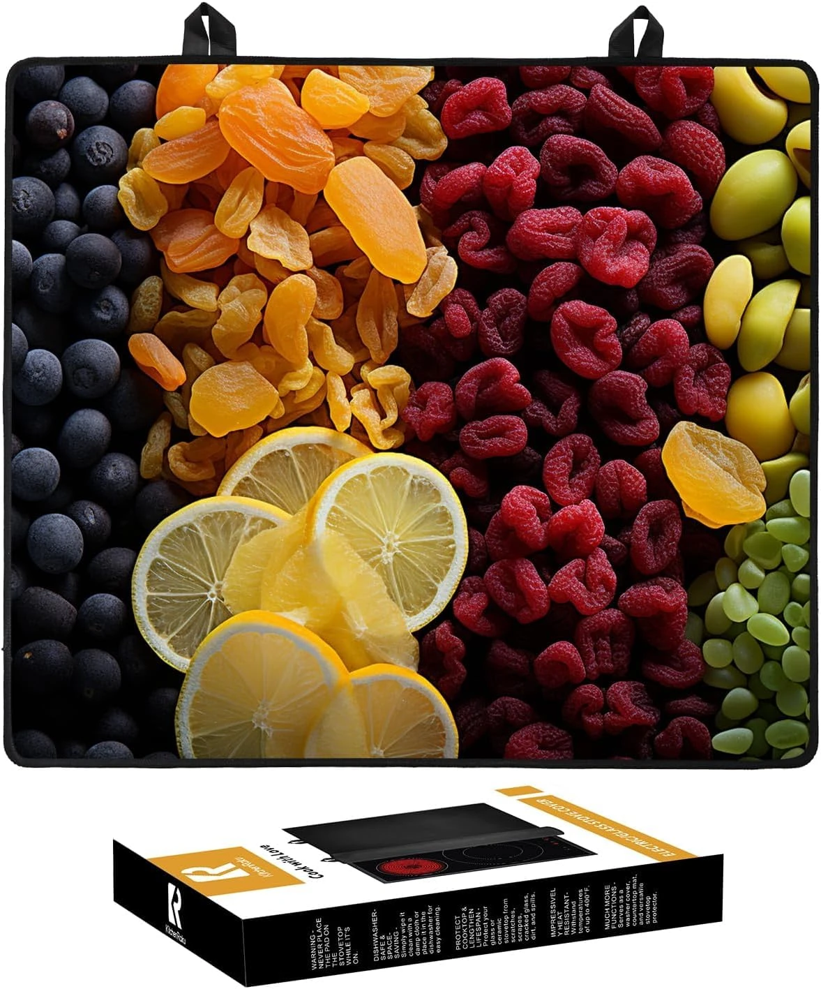 Kitchenraku Electric Hob Cover, 78x52cm - Customised Style E, Protects from Scratches