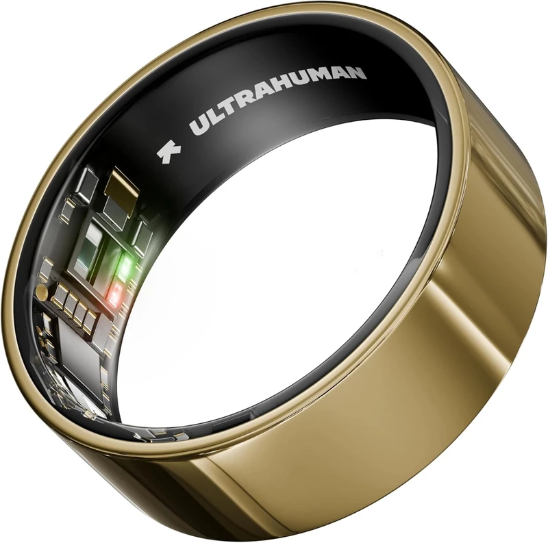 ULTRAHUMAN Ring AIR - Bionic Gold - Size 9 - Smart Ring | No Monthly Subscription | Size First with Sizing Kit | Sleep Tracking Wearable - Heart Rate - Fitness Tracker