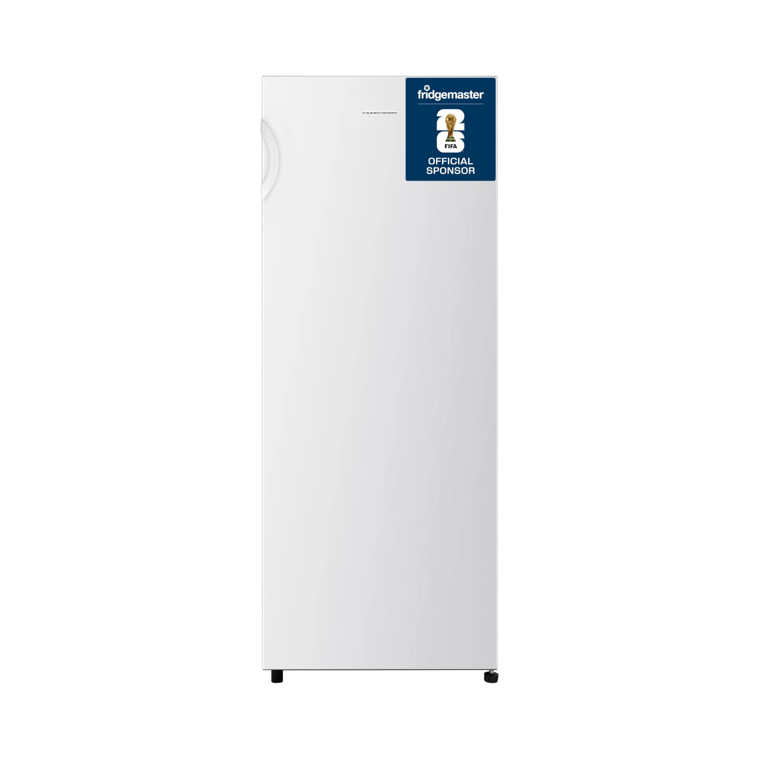 Fridgemaster MTZ55153E Freestanding Upright Freezer, 165 Litres, 143 cm Tall, 4 Star Freezer Rating, 55cm width, E Rated in White
