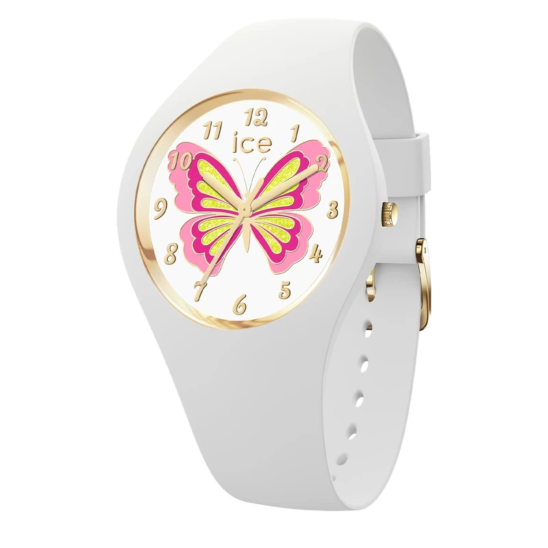 ICE-WATCH - ICE Fantasia Butterfly Lily - Girl's Wristwatch with Plastic Strap - 021951 (Extra Small)