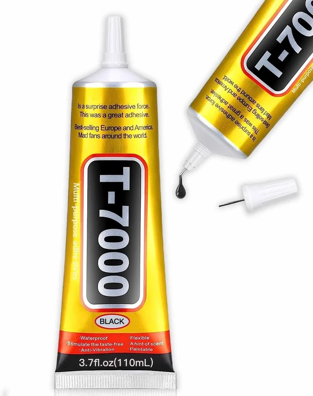 ALECPEA Upgrade T-7000 Black Adhesive Glue - 110ml | High-Performance Waterproof Adhesive for Precision Repairs, Perfect for Phone, Electronics, Jewelry, and Crafts