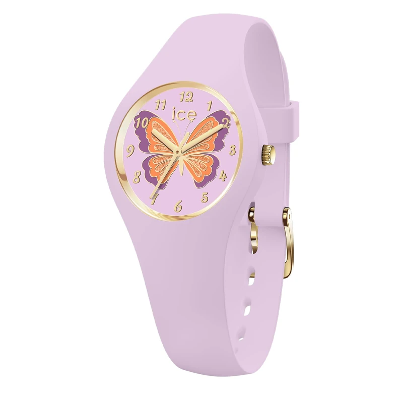 ICE-WATCH - ICE Fantasia Butterfly Lilac - Girl's Wristwatch with Plastic Strap - 021952 (Extra Small)