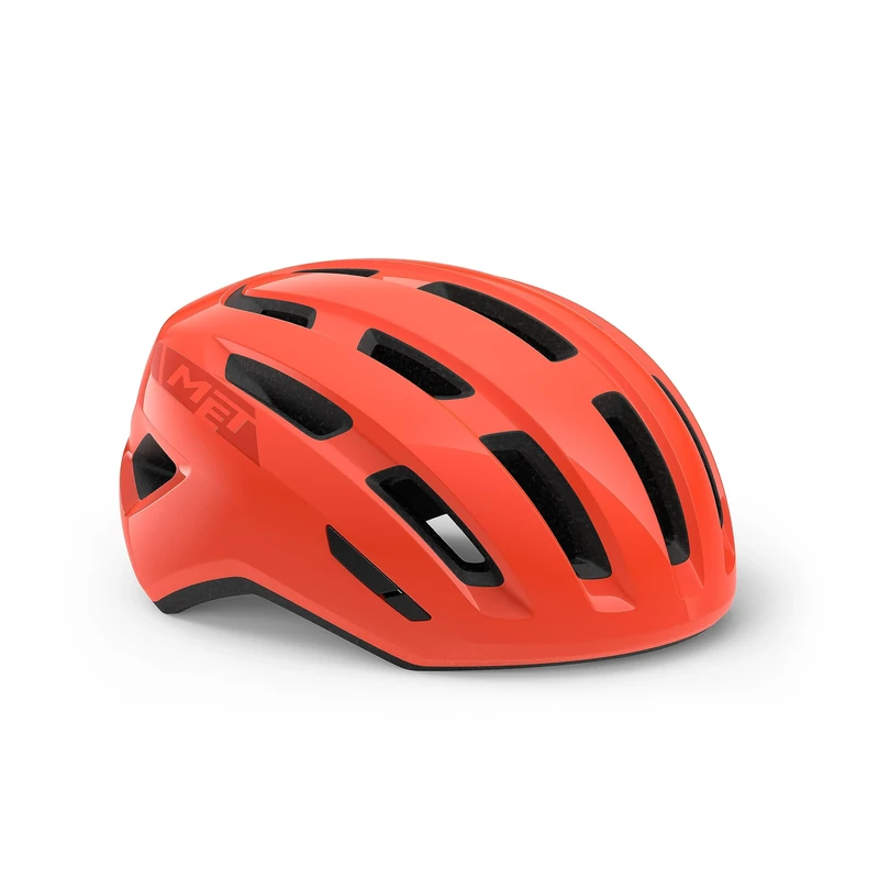 MET Miles MIPS City Cycling Helmet, Glossy Coral, Size 58-61cm