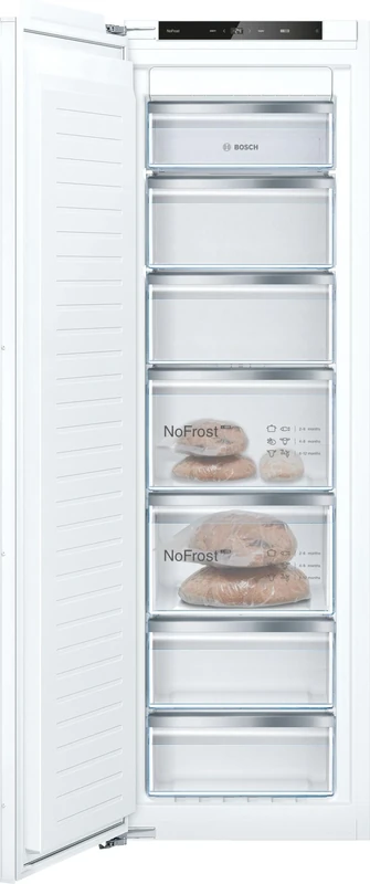 Bosch Series 4 GIN81VEE0G Freezer with NoFrost, Automatic Super Freezing, 177.2 x 55.8cm, Integrated