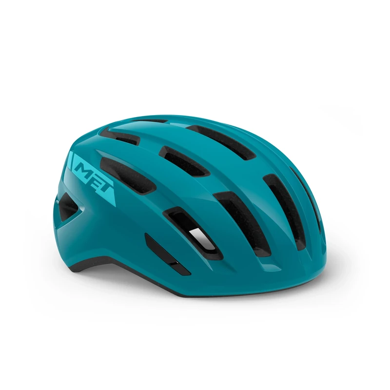 MET Miles City Cycling Helmet, Glossy Teal, Size 52-58cm