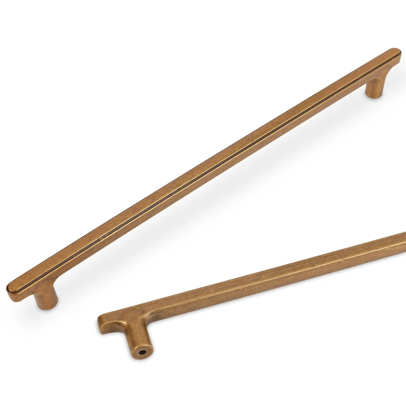 COTYKILEY 10 Pack 10Inch(256mm) Antique Brass Kitchen Cabinet Handles Vintage Cabinet Pulls Kitchen Cabinet Hardware